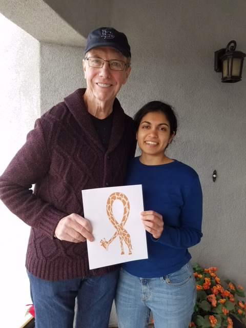 Picture is of two long term cancer survivors and HNCSupport members, Priya and Blair. 